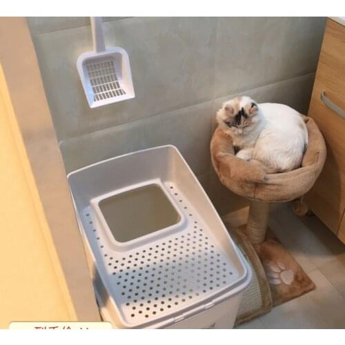 Super Large space cat litter basin top-in type fully enclosed anti-spatter super large cat basin shit environmental protection n