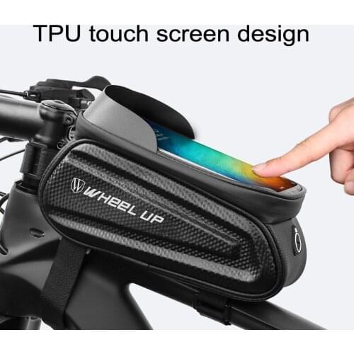 Universal Bicycle Handlebar Bag Waterproof High Sensitive Mobile Phone Touch Screen Upper Tube Bag New Style 2021