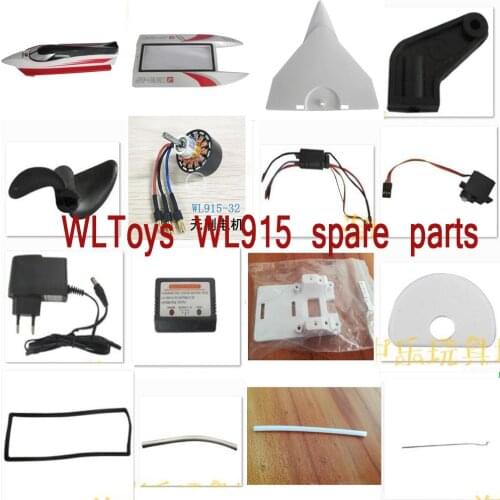 WLToys WL915 RC Boat Spare Parts propellers battery motor servo ESC Adapter Balance charger body shell pull rod etc