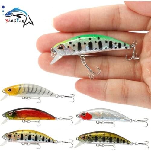 1pc 5.5cm 5g Minnow Wobbler Fishing Lure Jerkbait Bait Perch Pesca Mini Sinking Wobblers Fishing Lures Hard Deep Artificial Bait