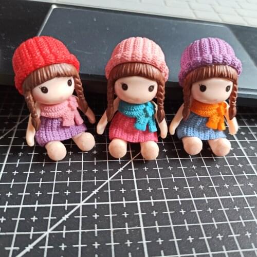 1pcs/lot resin solid girl cartoon 43mm fairy garden gnome moss terrarium decor crafts bonsai home DIY