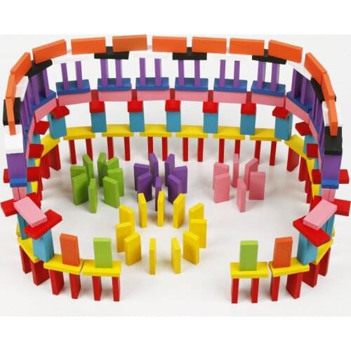 120 Pieces Currency Domino Wooden Building Blocks Early Childhood Educational Toys for Children Educational Toys Standard Wooden