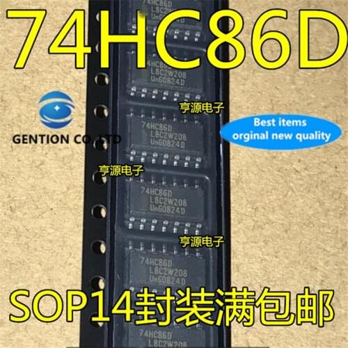 50Pcs 74HC86D 74HC86 SOP-14 Body width 3.9MM in stock 100% new and original