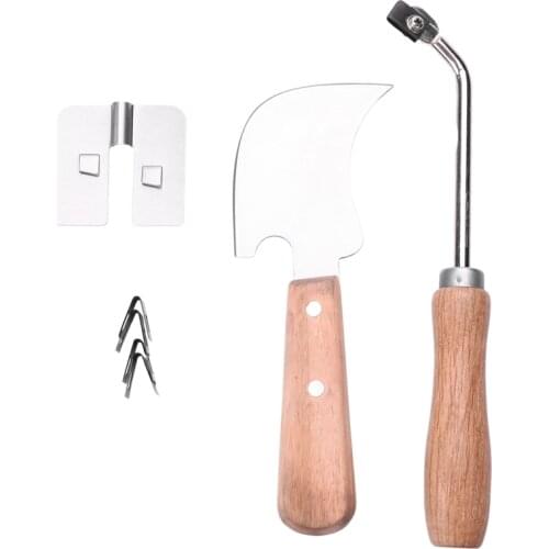 7Pcs Stainless Steel Vinyl Floor Welding Kit Accessories Set for Floor Cutting Groove Guide