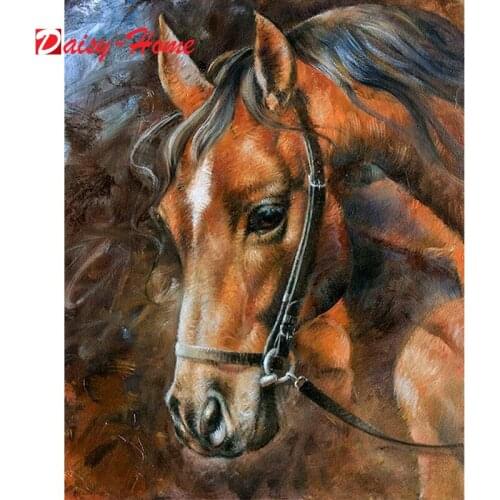 Diamond Painting Horse Mosaic Art Diamond Embroidery Animal DIY Picture Of Rhinestones Cross Stitch Wall Decor