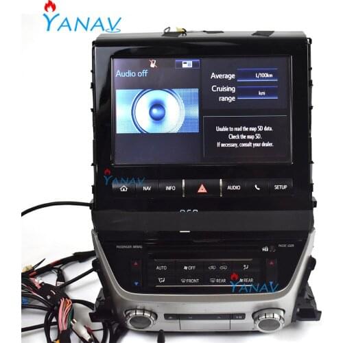 Car multimedia player Video Interface for-TOYOTA Land Cruiser LC200 2016-2019 Android system car GPS navigation Video interface