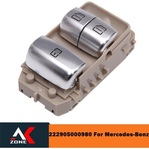 Beige Car Accessories Car Window Controller Switch Button For Mercedes-Benz Car Window Lifter Control Switch 222905000980