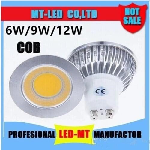 Led light 9W 12W 15W COB MR16 GU10 GU5.3 E27 LED Dimming Sportlight lamp High Power bulb MR16 12V E27 GU10 GU5.3 AC 110V 220V