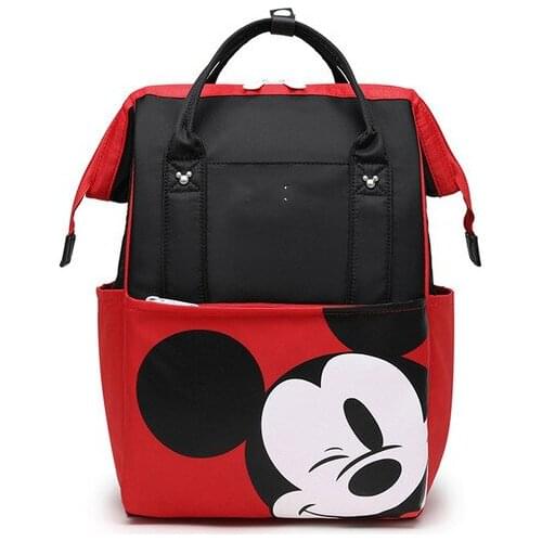 Disney women men travel bag backpack cartoon Mickey mouse diaper bag backpack handbag girl boy schoolbag