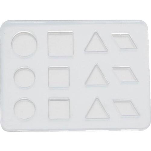 Geometric Round Square DIY Stud Earrings Silicone Resin Mold Jewelry Making Tool