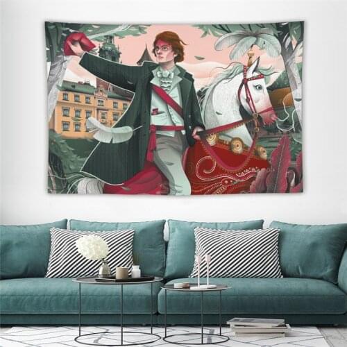 Hot Sale Tapestry Prince Promise Pattern Wall Hanging For Living Room Kid Room Background Decoration Creative Home Tapestries