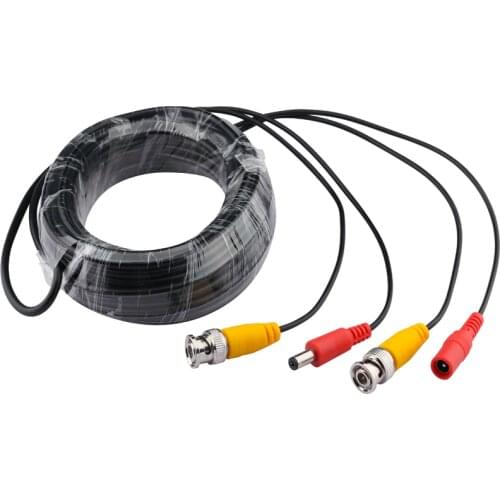 Hamrolte BNC Cable CCTV Power Video BNC+DC Plug Cable For AHD,CVI,TVI ,Analog Camera Surveillant System 50m/40m/30m/20m/10m/5m