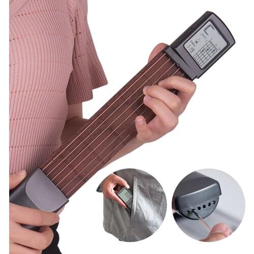 Pocket Chord Trainer Chord Trainer Pocket-Guitar Practice Tools LCD Musical Stringed Instrument Practice Tools for Beginner