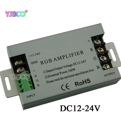 360W RGB led Amplifier controller DC12V-24V 30A Aluminum shell For RGB 5050 3528 SMD LED Strip lamp