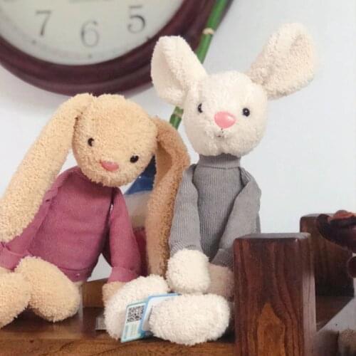 Cute Rabbit Elephant Mouse Dog Doll Baby Soft Plush Toys For Children Sleeping Mate Stuffed Plush Animal Baby Toys For Infants