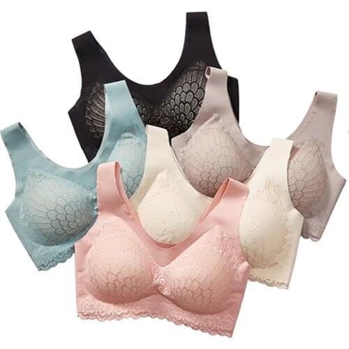 Fashion New Japanese Style seamless underwear full lace Shea Linning sexy beauty back without steel ring vest one-piece bra