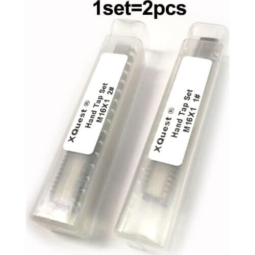 2pcs Metric Hand tap set M16 16X2 16X1.5 16X1.25 16X1 Two Bottom Fine thread Right Hand taps M16X2 M16X1.5 M16X1.25 M16X1