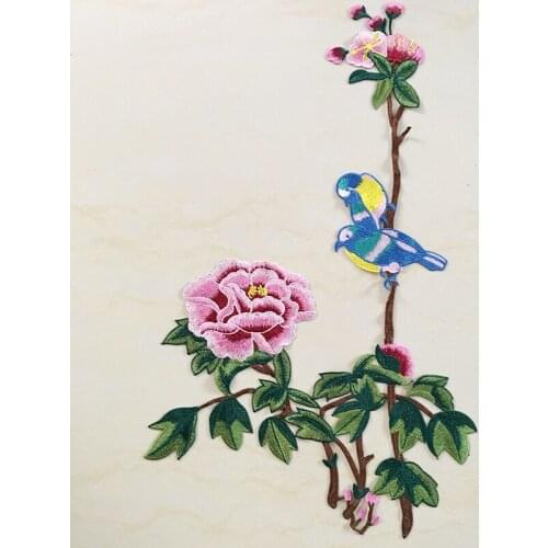 Flowers Patch Lace Embroidered Motif Patches Cord Venice Sticker Sew On Applique Trimming Scrapbooking for Diy