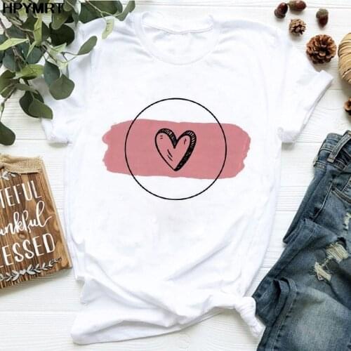 NEW Casual love Print Oversized T Shirt Women Tops Short Sleeve Summer O-neck T-Shirt Female Harajuku Loose Tee Shirt clothing