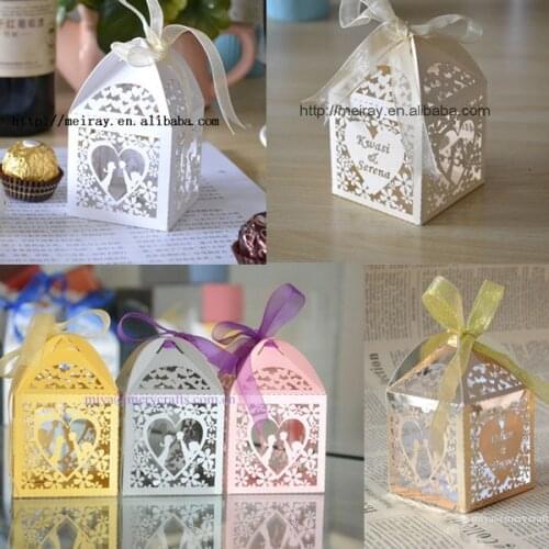 Personalised wedding candy box sweet bag supplies