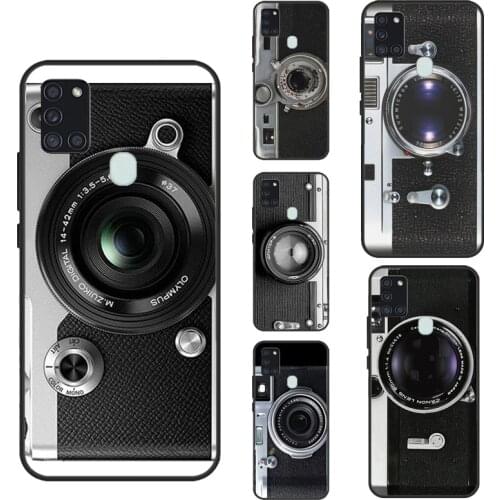 Retro Vintage Camera For Samsung A71 A51 A11 A31 A41 A21S A20e A50 A70 A40 A10 A02S A12 A32 A42 A52 A72 Cover
