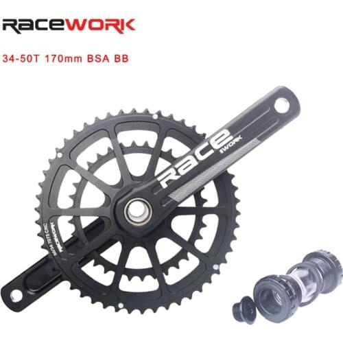 RWORK road bike BT 34/50 T 170mm hollow tech CNC light weight bicycle crankset chain wheel