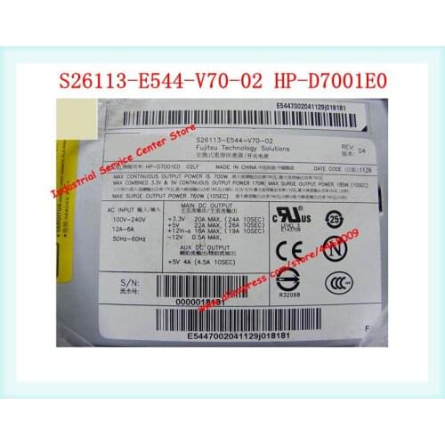 S26113-E544-V70-02 HP-D7001E0 Server Power Supply Medical Device Power Supply