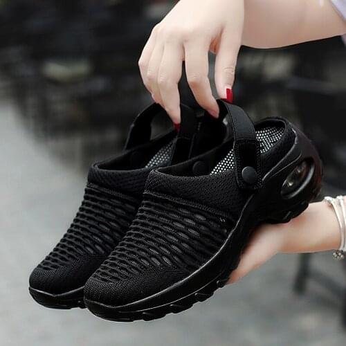 Women Clogs Platform Sanitary Clogs Woman Sandals Mesh Womens sandal Summer Big Size Causal Beach Clogs Of Wear For Women Shoes