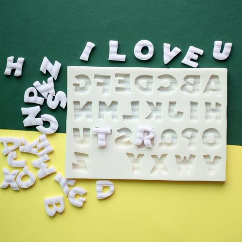 Letters Silicone Mold Fondant Mould Cake Decorating Tools Chocolate Gumpaste Molds, Sugarcraft, Kitchen Gadget
