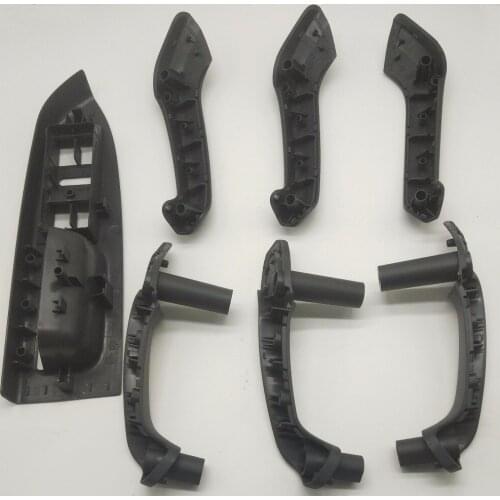 SKTOO 7pcs for vw Touran Dark gray door handle inside door handle armrest cover lifter switch box