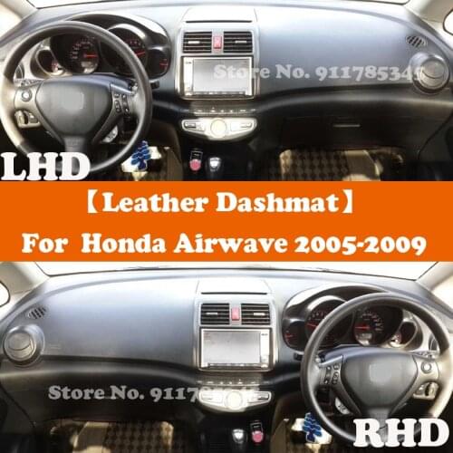 Suede Leather Dashmat Accessories Car-Styling Dashboard Covers For Honda Airwave GJ1 1.5AM M S Package 2005 2006 2007 2008 2009