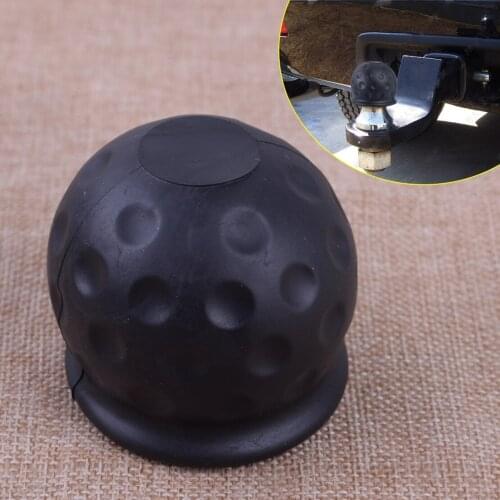 DWCX Car Rubber Black 50mm Tow Ball Towball Protector Cover Cap Hitch Caravan Trailer