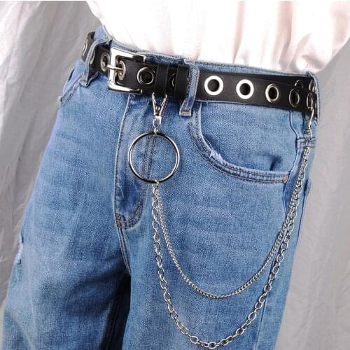 New Women Pu Leather Harness Body Belts Chain Waist Bondage Garters lady Punk silver pin alloy buckle Straps jeans belt students