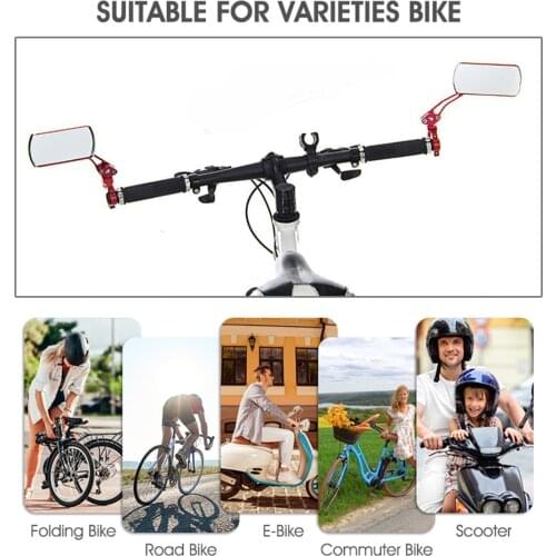 1 Pair MTB Bicycle Rear View Mirror Lightweight Motorcycle Reflector Bike Handlebar Back Sight Mirror