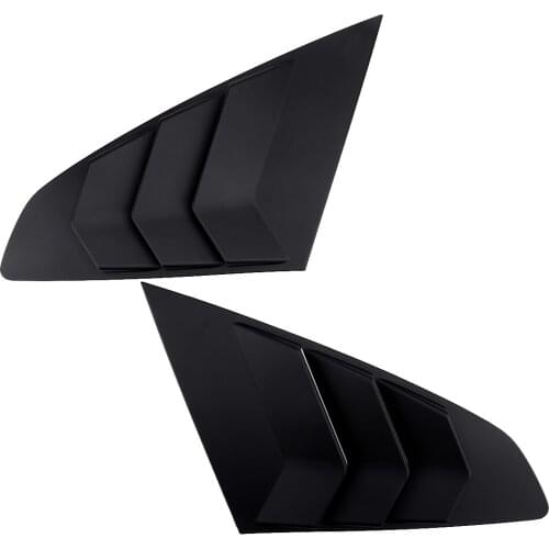 1Pair Car Rear Side Window Vent Louvers Trim Scoop Cover ABS Black Fit For VW Arteon 2019 2020