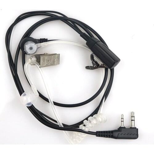 3 PCS Air Acoustic Tube Headset Earpiece for Radio Walkie Talkie Accessories Headset for baofeng motorola Kenwood 2Pin M head