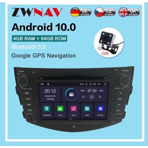 Android 10.0 4GB+64GB Car radio player GPS Navigation For Toyota RAV4 2006-2012 Multimedia Player Radio video stereo head unit