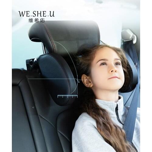 Car 3D Memory Seat Headrest Pillow Travel Rest Filled Fiber headrest car accessories interior u shaped pillow car For Kids
