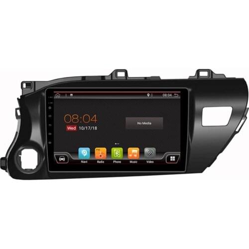 10.1" Android 10.0 Car Radio For Toyota Hilux 2016-2018 Capacitive multi-touch 4 Core 2+32G Audio Stereo android 9.0