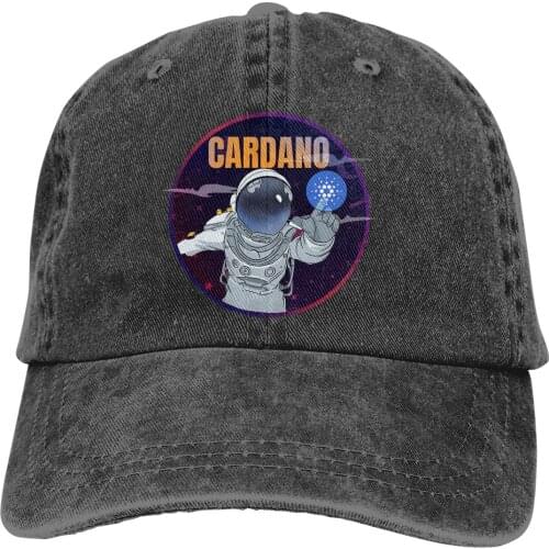 Astronaut Baseball Cap Men Cardano Coin ADA Cryptocurrency Caps colors Women Summer Snapback Caps