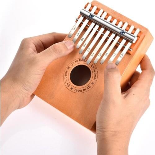 10 Key Finger Kalimba Traditional Africa Pray Wood Finger Kalimba Thumb Piano Pocket Size Keyboard Musical Instrument