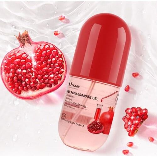 Disaar Red Pomegranate Capsules Gel Skin Care Face Cream Shrink Pores Skin Lighten Moisturizing Oil Control Repairing Gel 280ml