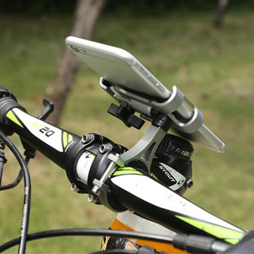 Metal Motorcycle Bike Phone Holder Aluminum Alloy Anti-slip Bracket GPS Clip Universal Bicycle Phone Stand for All Smartphones