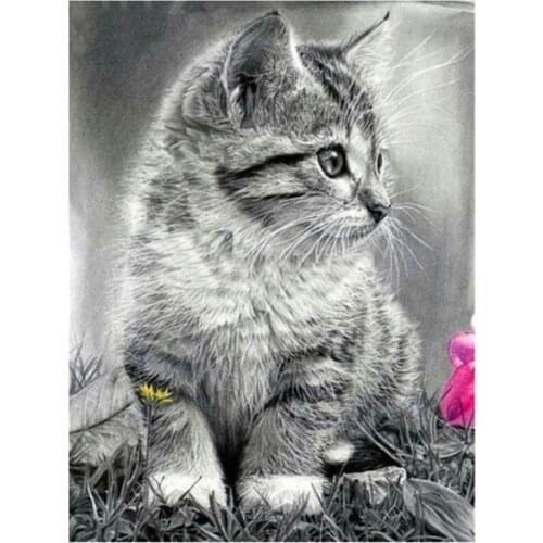 Animal Cat Landscape DIY Embroidery 11CT Cross Stitch Kits Needlework Craft Set Printed Canvas Cotton Thread Dropshipping