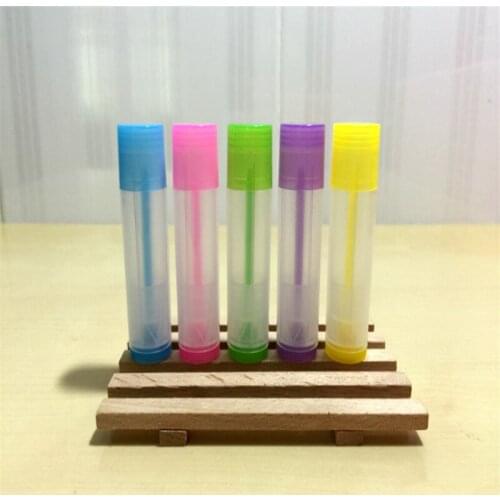 New PP environmental protection material 5g DIY Lip gloss tube Lipgloss containers Flat lid Empty Cosmetic Containers