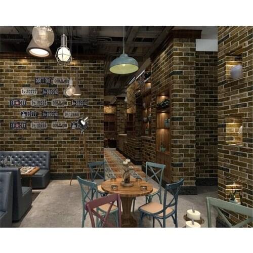 Beibehang wallpaper for walls 3 d Simulation brick brick wallpaper 3d home indoor restaurant cafe wallpaper for walls in rolls