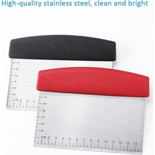 Stainless Steel Dough Scraper Cutter Baking Pastry Spatulas Pizza Dough Scraper Cutter Cake Cutting Tools Kitchen Accessories