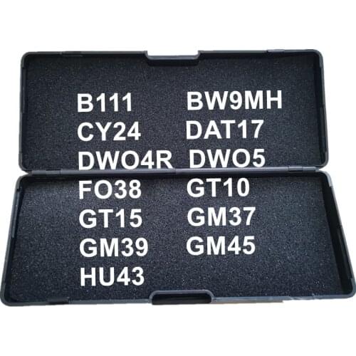 LiShi 2 IN 1 B111 BW9MH CY24 DAT17 DWO4R DWO5 FO38 GT10 GT15 GM37 GM39 GM45 HU43 Locksmith Tools For All Types
