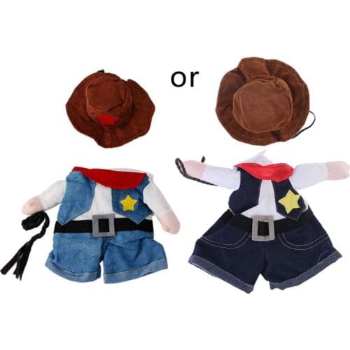 Funny Pet Costume Dog Cat Costume Clothes Dress Apparel Doctor Policeman Cowboy