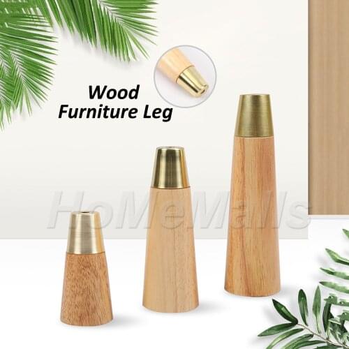 1 Piece of Wooden Straight Leg Furniture Leg Table Cabinet Coffee Table Sofa Wooden Leg Support Foot Furniture Accessories
